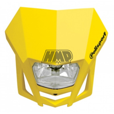 Frontal porta farol / carenagem LMX homologado amarelo - POLISPORT